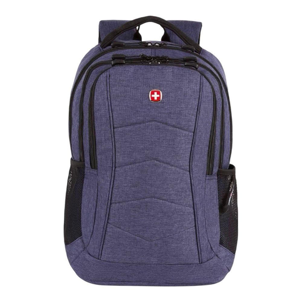 NWT 2022 Swissgear 19"‎ Padded Backpack 16" Laptop Pocket Navy Blue Model…